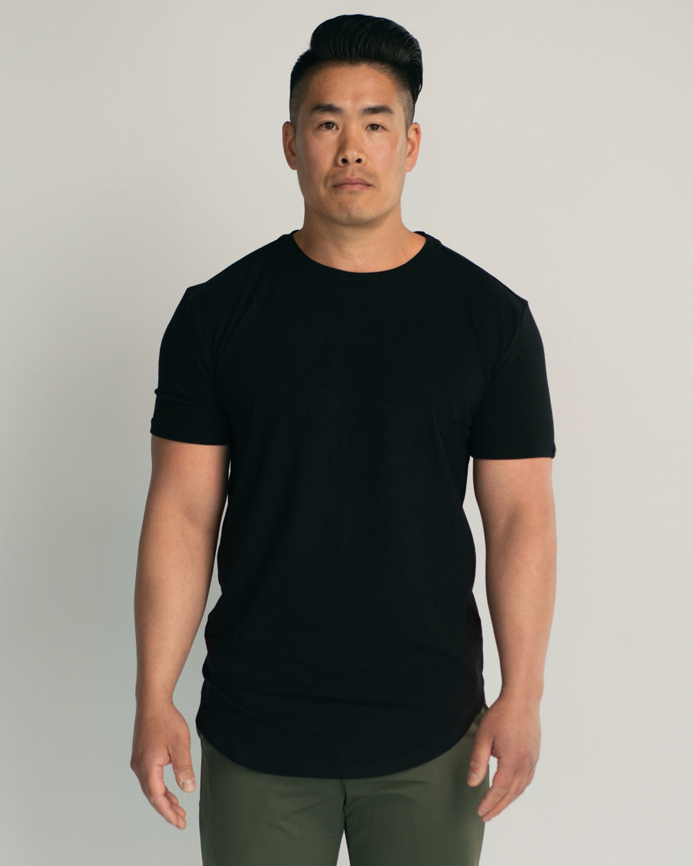 aura arc black front men's clothing t-shirts