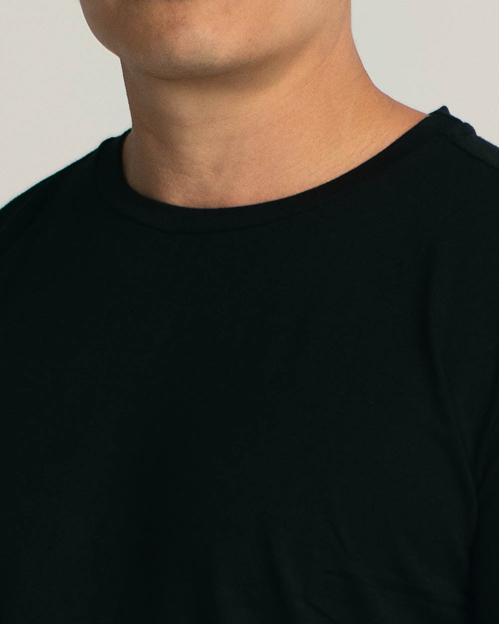 aura arc black neckline men's clothing t-shirts