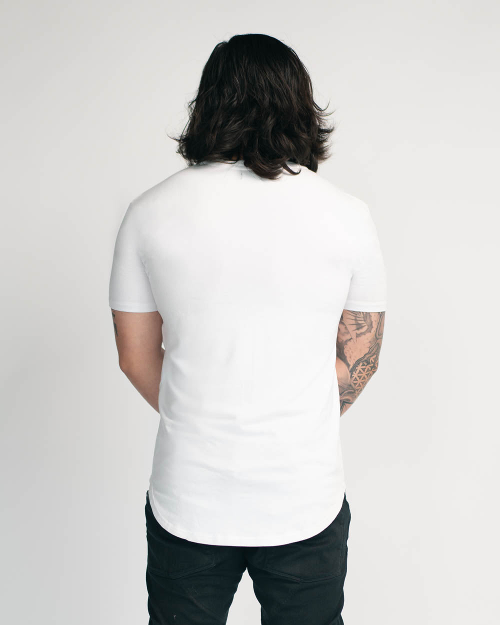 aura arc white back men's clothing t-shirts